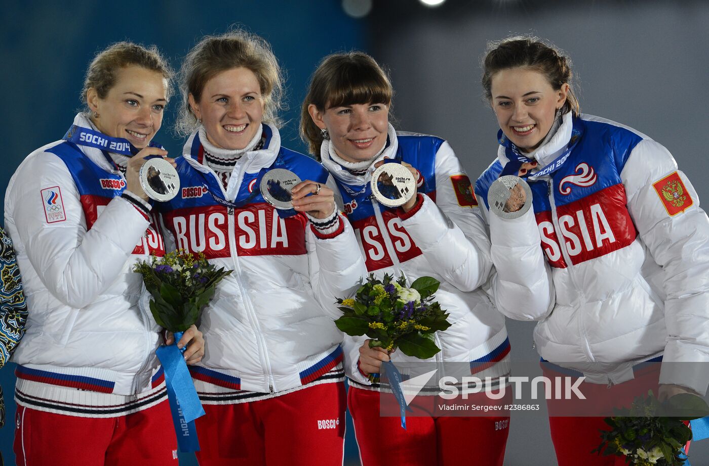 2014 Winter Olympics. Medal ceremony. Day Fifteen