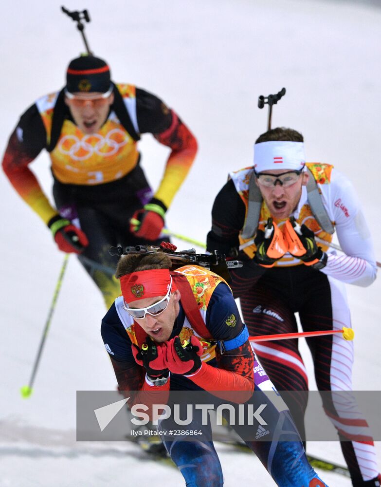 2014 Winter Olympics. Biathlon. Men. Relay