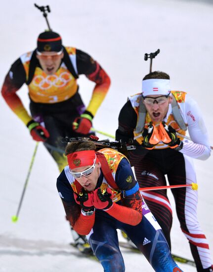 2014 Winter Olympics. Biathlon. Men. Relay