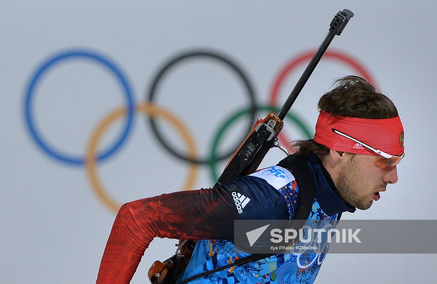 2014 Winter Olympics. Biathlon. Men. Relay