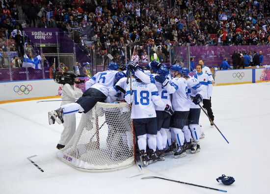 2014 Winter Olympics. Ice hockey. Men. Bronze medal match
