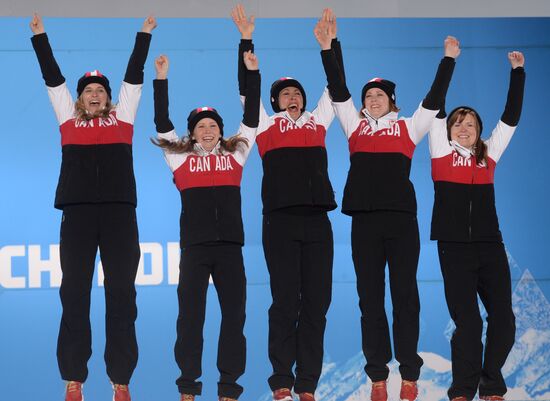 2014 Winter Olympics. Medal ceremony. Day Fifteen