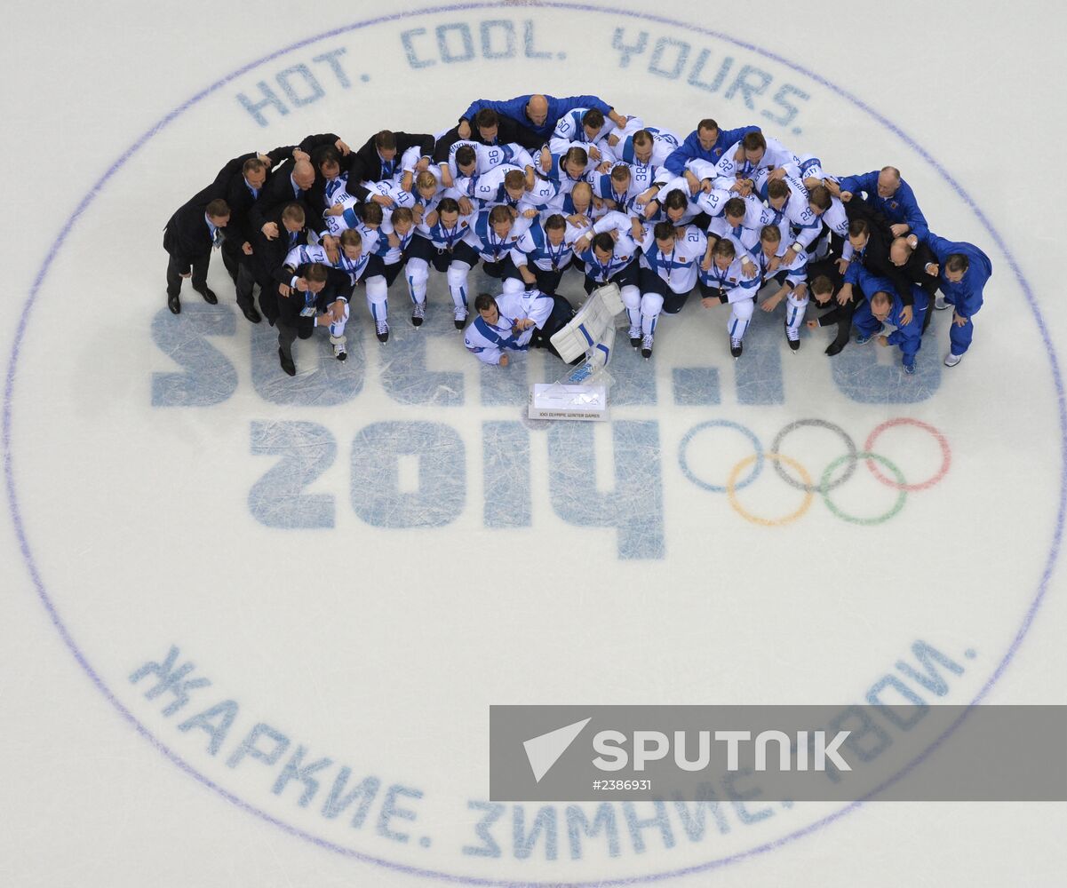 2014 Winter Olympics. Ice hockey. Men. Bronze medal match