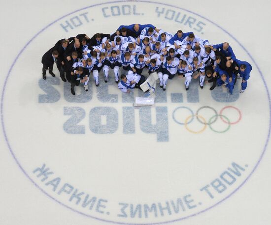 2014 Winter Olympics. Ice hockey. Men. Bronze medal match