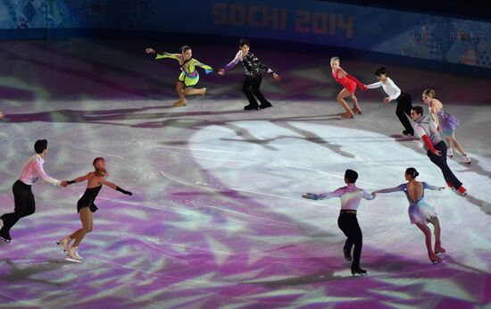 2014 Winter Olympics. Figure skating. Exhibition gala