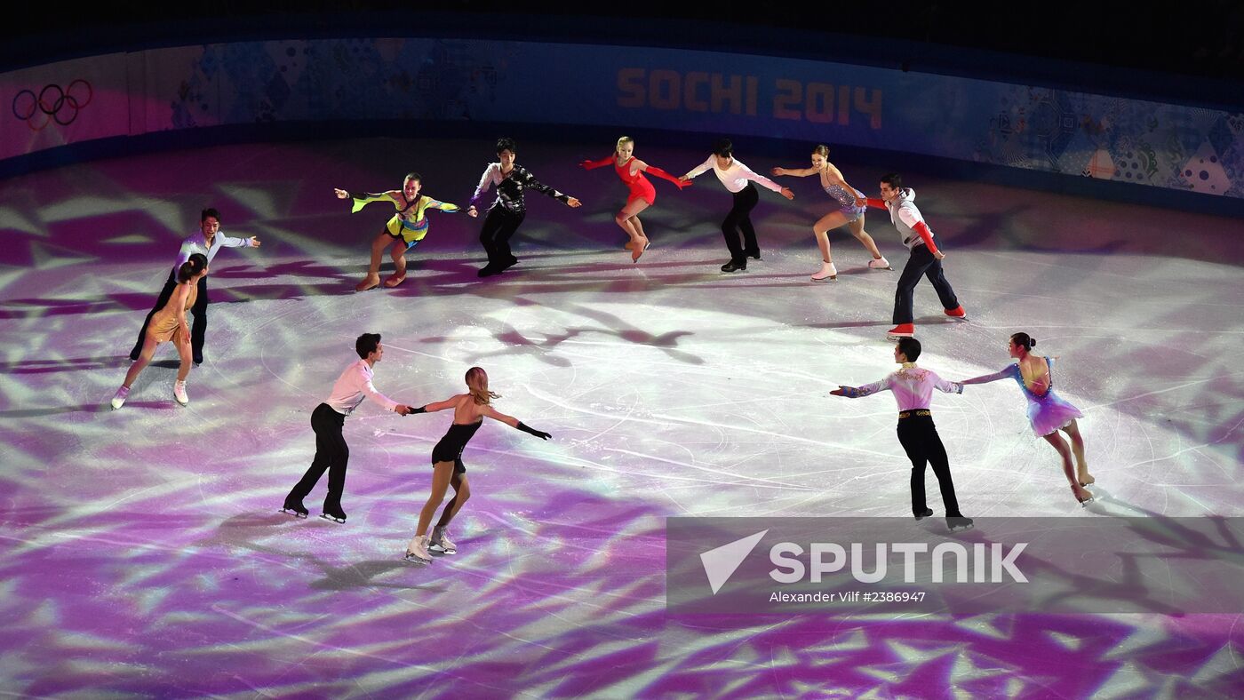 2014 Winter Olympics. Figure skating. Exhibition gala