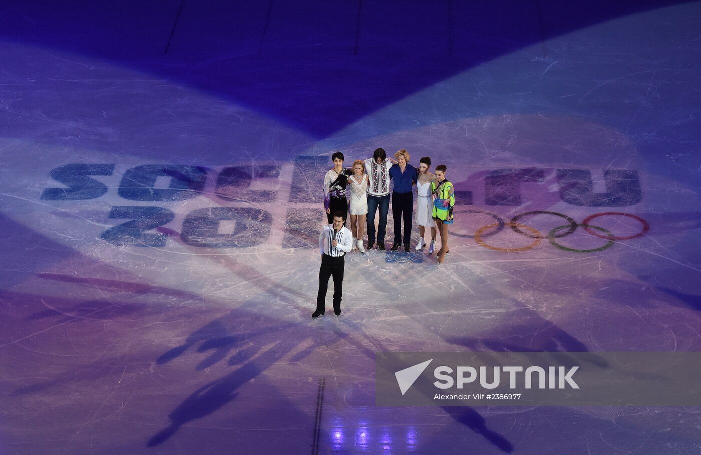 2014 Winter Olympics. Figure skating. Exhibition gala