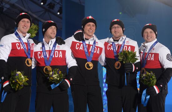 2014 Winter Olympics. Medal ceremony. Day Fifteen