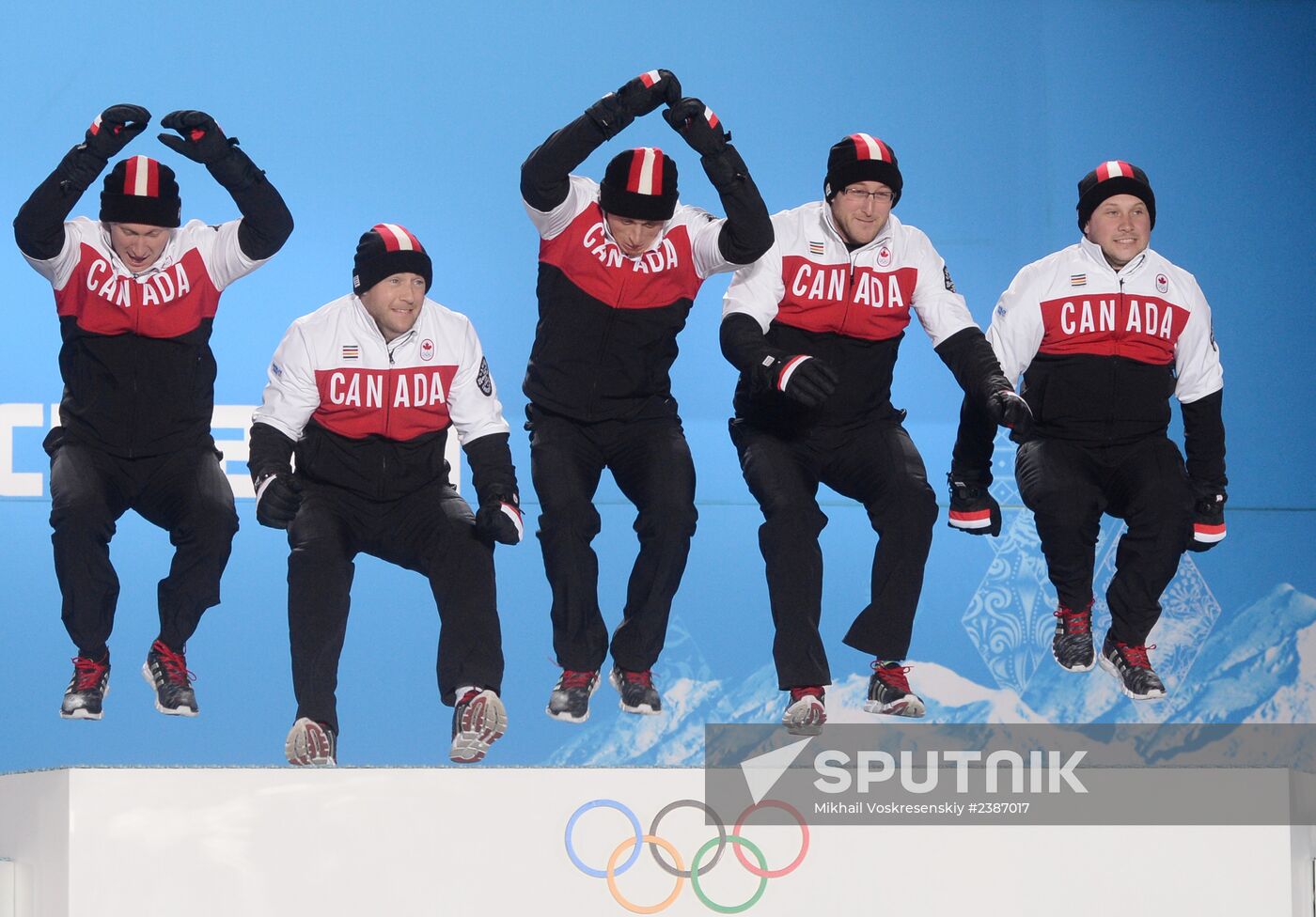 2014 Winter Olympics. Medal ceremony. Day Fifteen