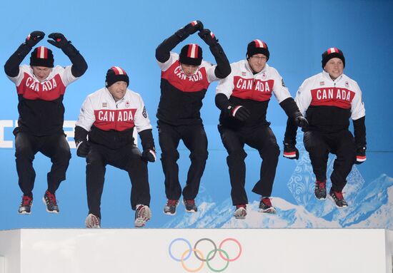2014 Winter Olympics. Medal ceremony. Day Fifteen