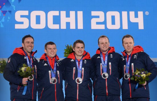 2014 Winter Olympics. Medal ceremony. Day Fifteen