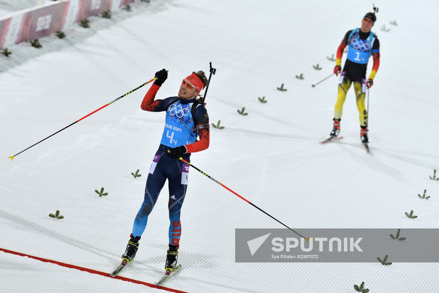 2014 Winter Olympics. Alpine skiing. Men. Slalom
