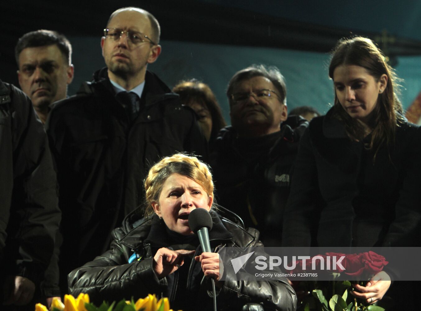 Yulia Tymoshenko arrives in Kiev