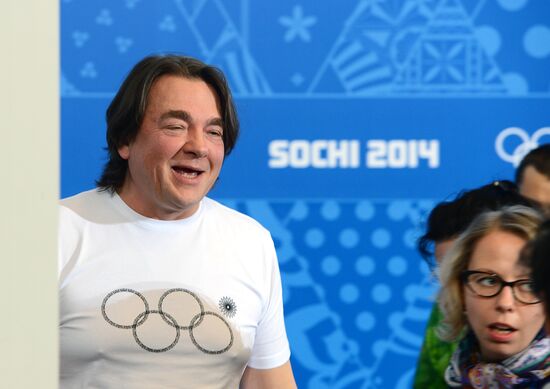 News conference by Konstantin Ernst devoted to closing of XXII Winter Olympics in Sochi