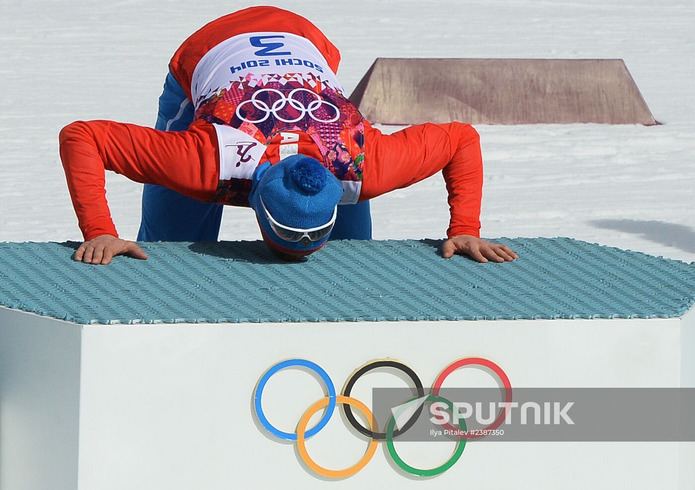 2014 Winter Olympics. Cross-country skiing. Men. Mass start race