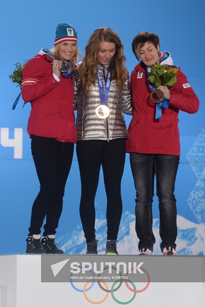 2014 Winter Olympics. Medal ceremony. Day Fifteen