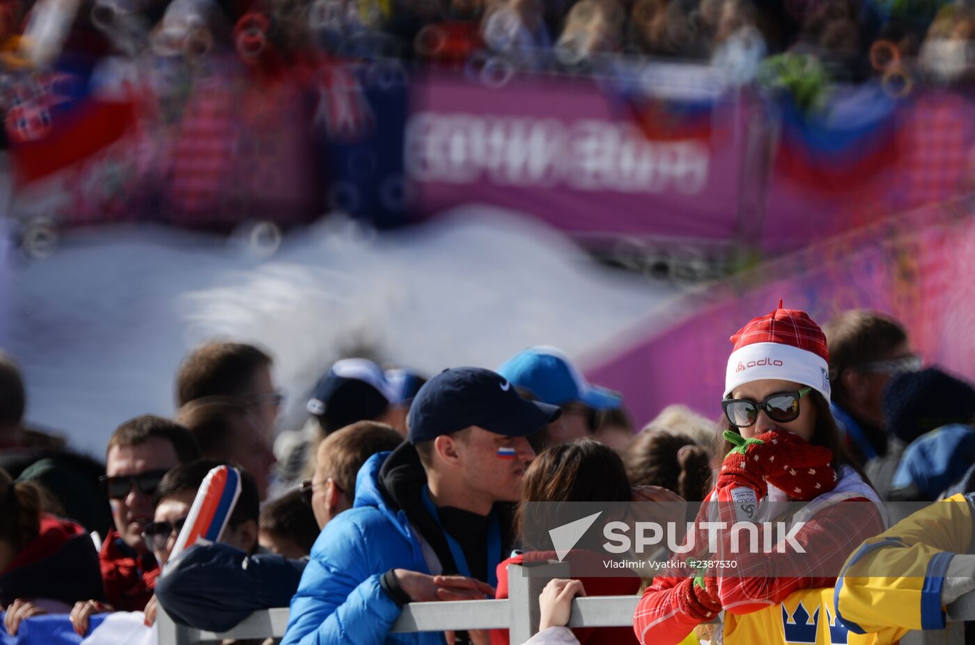 2014 Winter Olympics. Cross-country skiing. Men. Mass start race