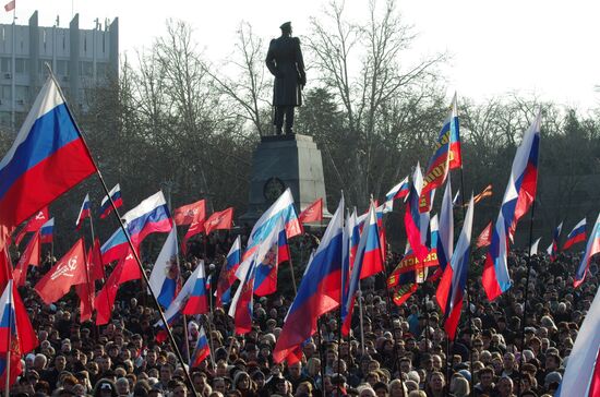 "People's Will" party rally in Sevastopol