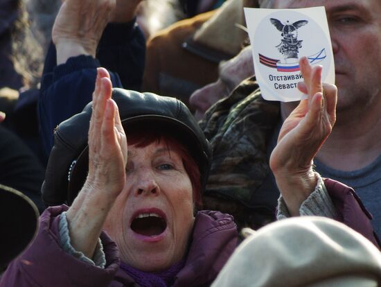 "People's Will" party rally in Sevastopol