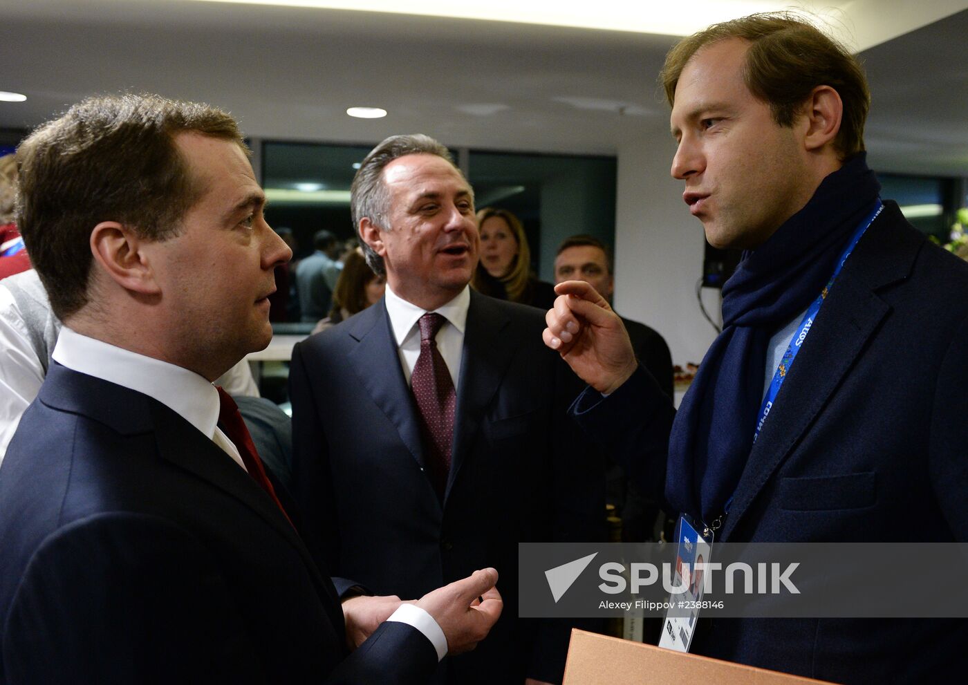 Vladimir Putin and Dmitry Medvedev attend closing ceremony of XXII Olympic Winter Games in Sochi