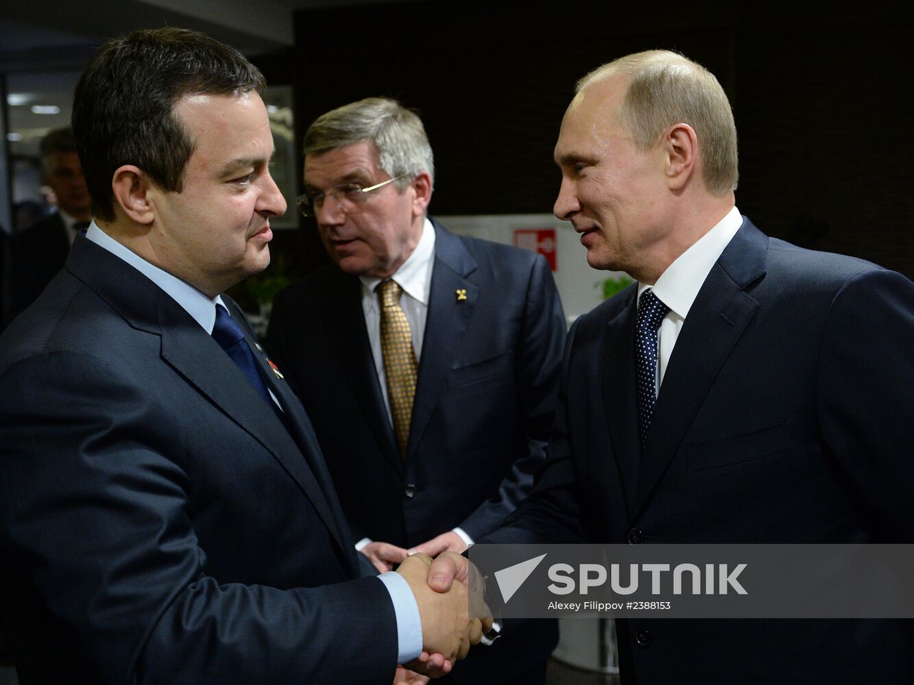 Vladimir Putin and Dmitry Medvedev attend closing ceremony of XXII Olympic Winter Games in Sochi