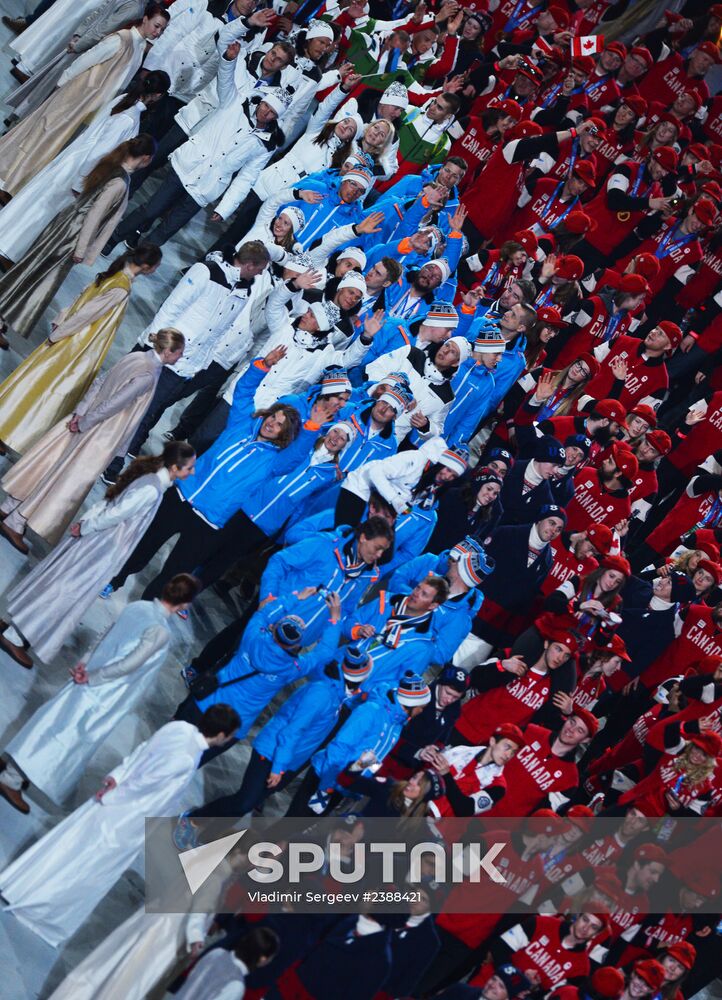 2014 Winter Olympics. Closing ceremony