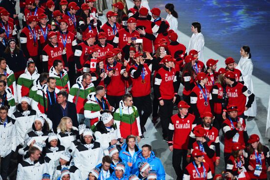 2014 Winter Olympics. Closing ceremony