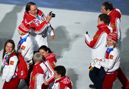 2014 Winter Olympics. Closing ceremony