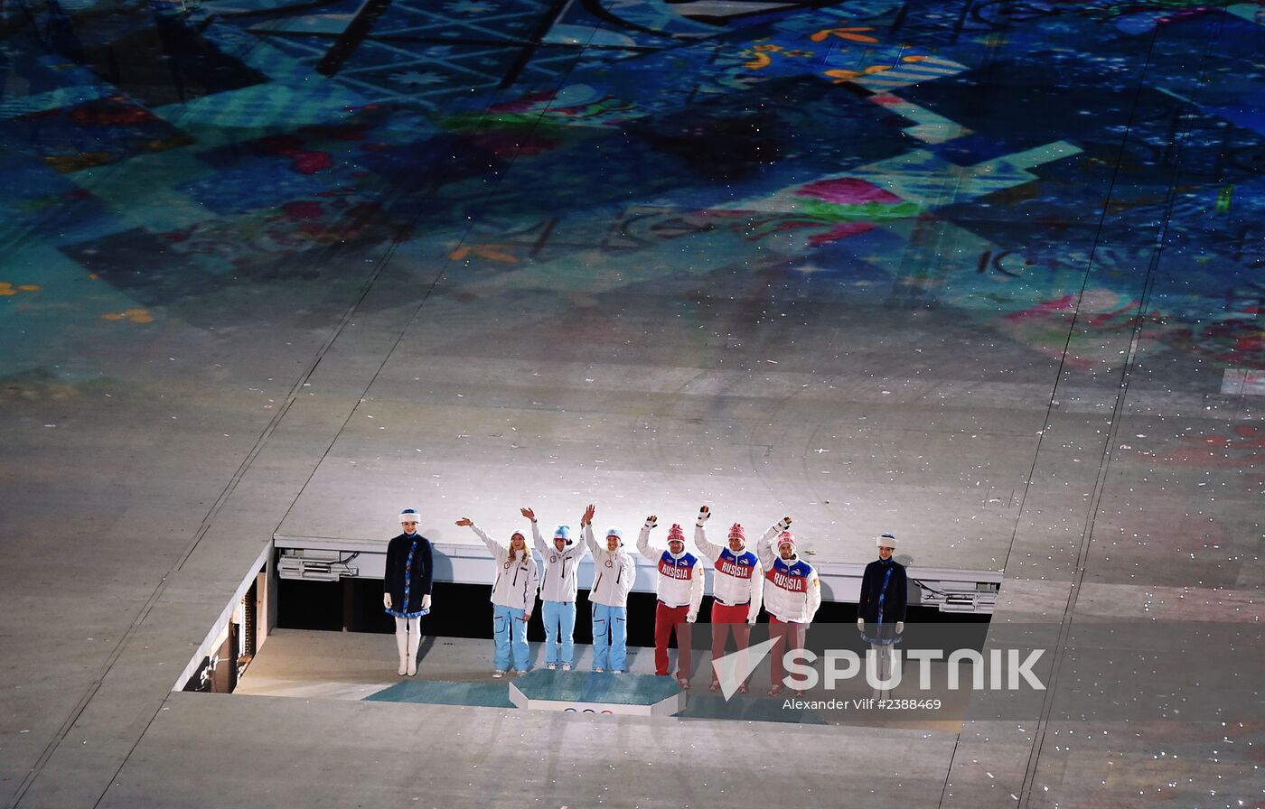 2014 Winter Olympics. Closing ceremony
