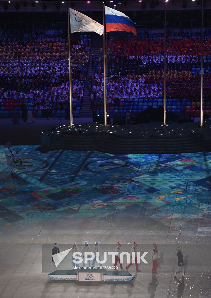 2014 Winter Olympics. Closing ceremony
