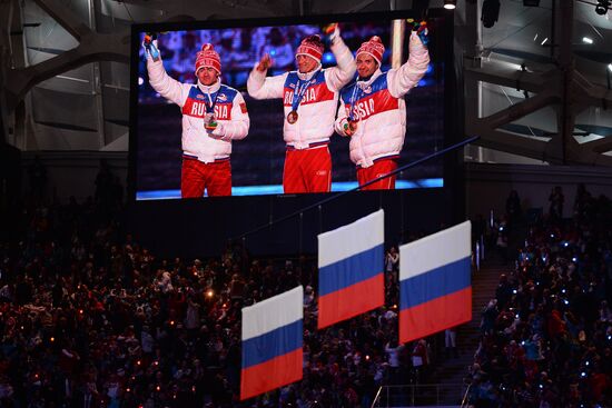 2014 Winter Olympics. Closing ceremony