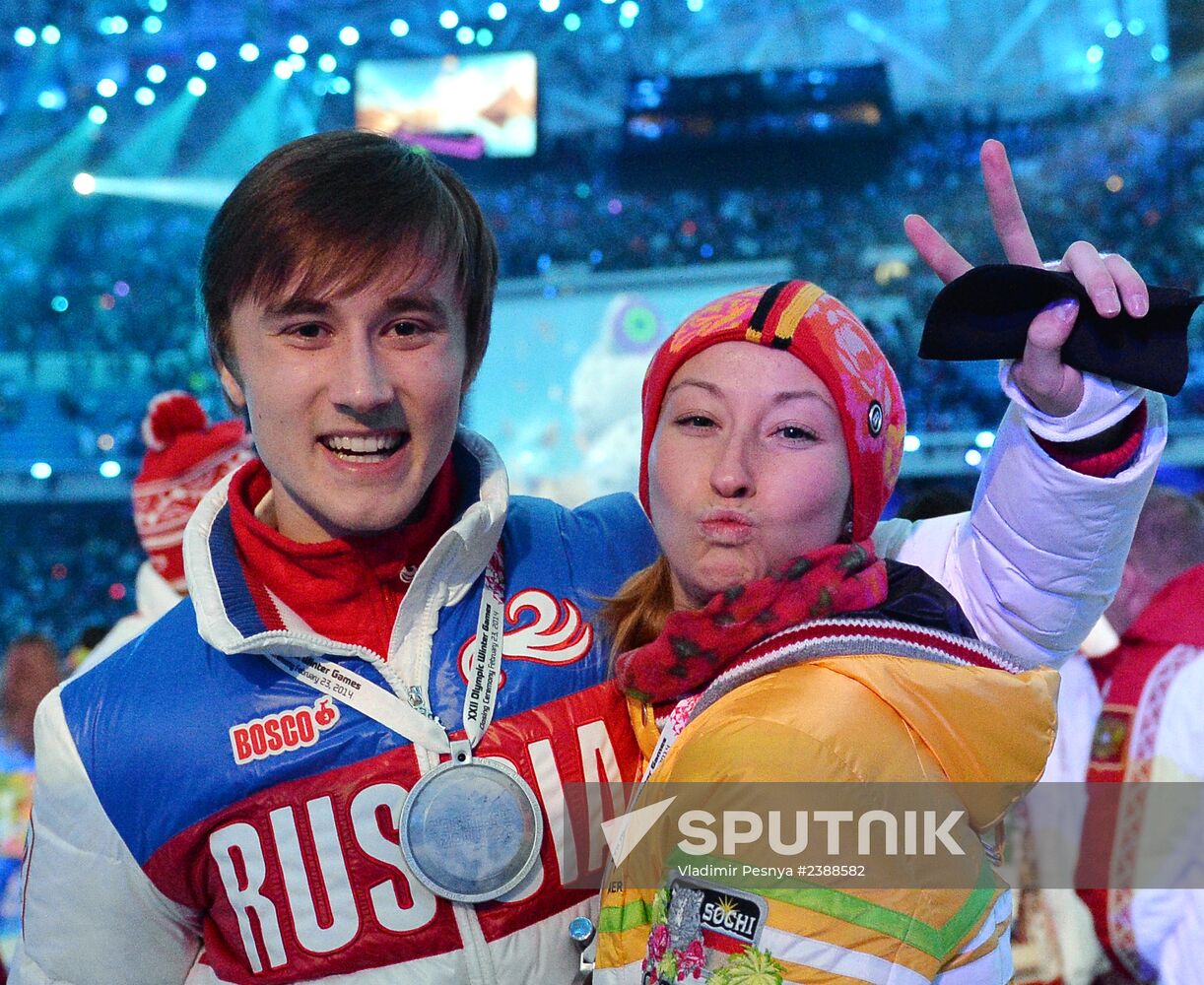2014 Winter Olympics. Closing ceremony