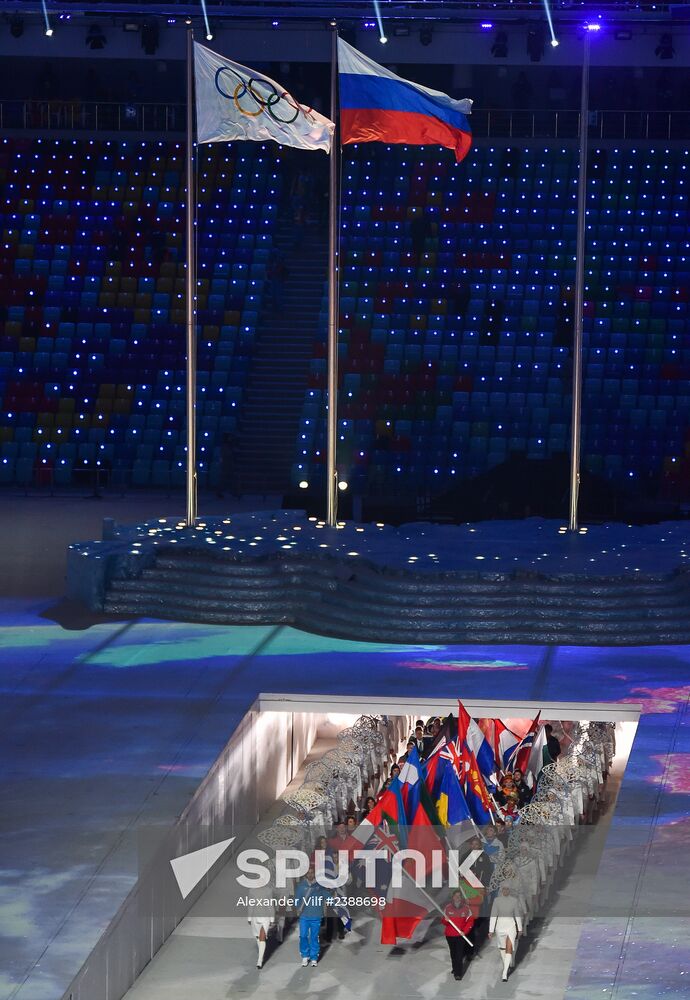 2014 Winter Olympics. Closing ceremony