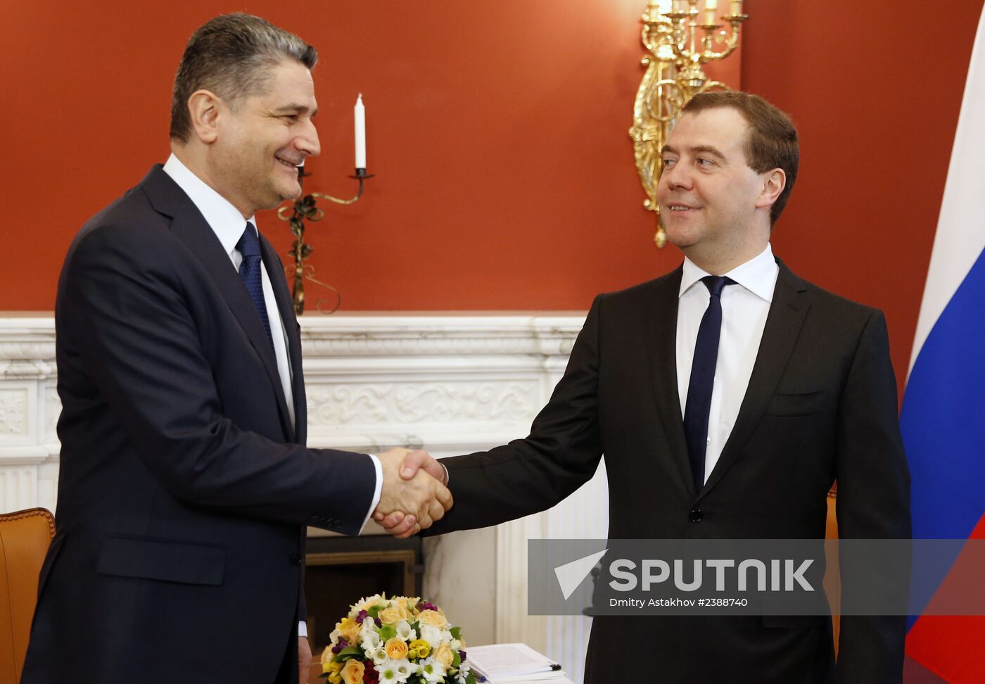 Dmitry Medvedev meets with Tigran Sargsyan