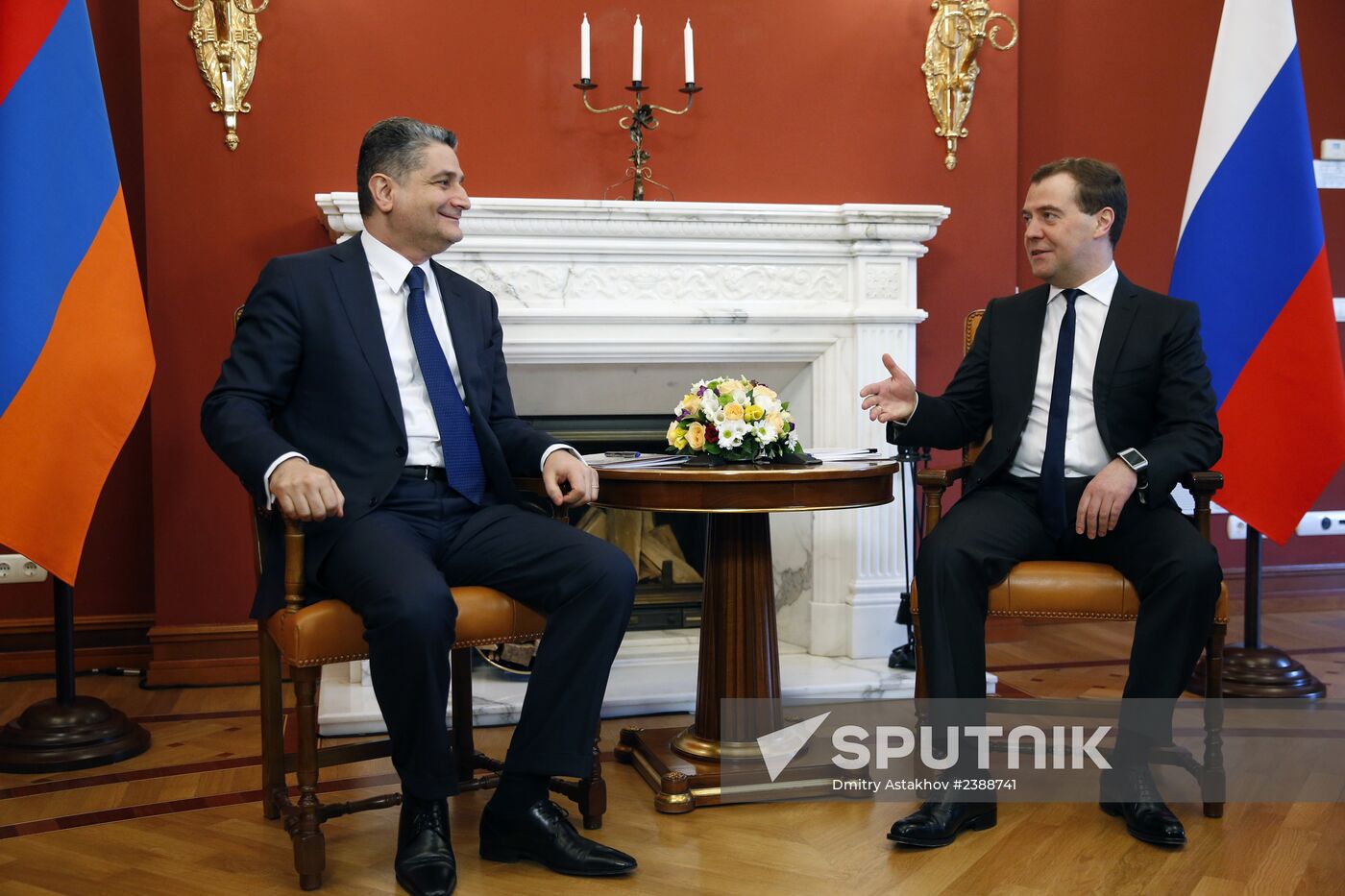 Dmitry Medvedev meets with Tigran Sargsyan
