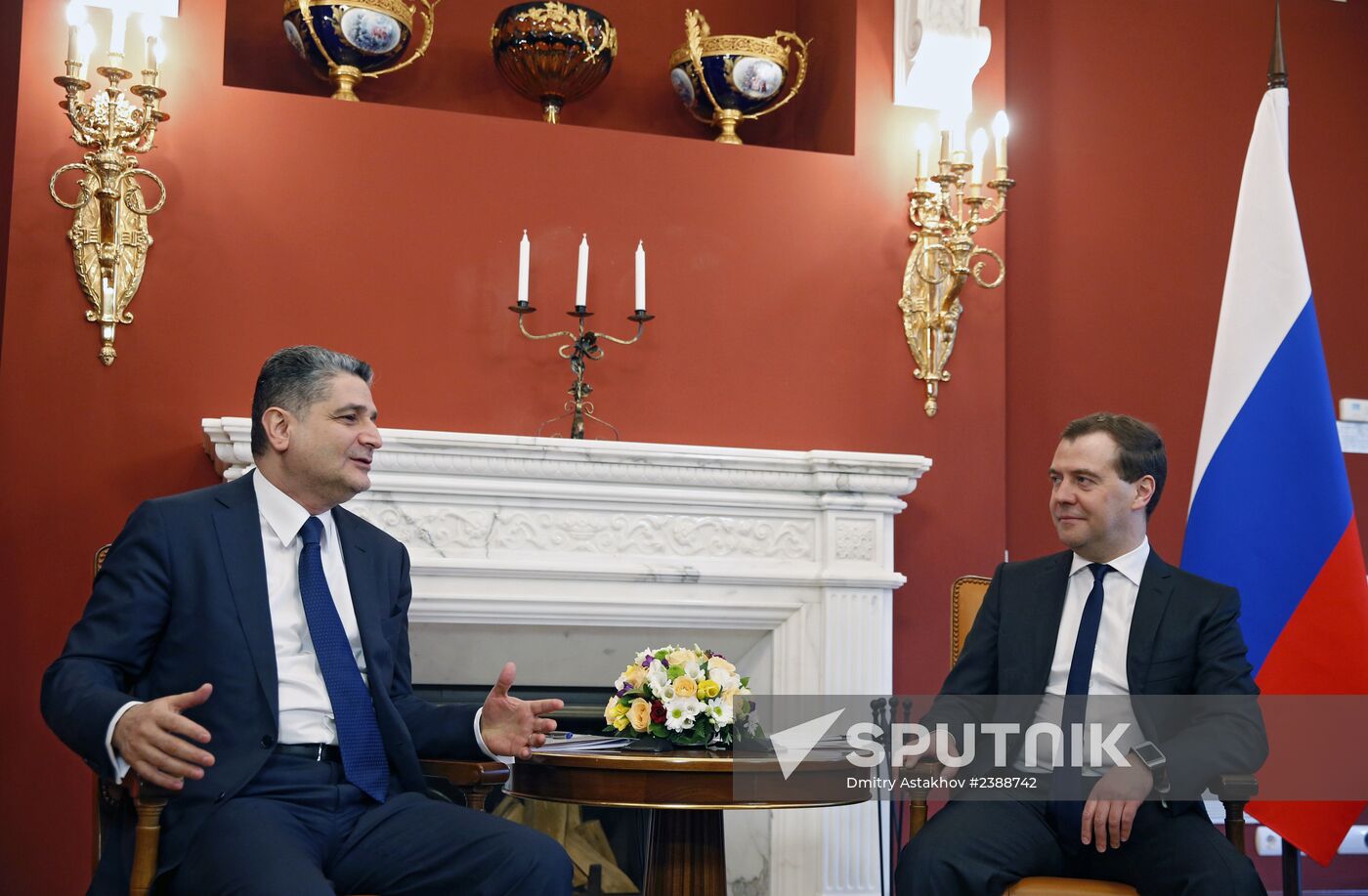 Dmitry Medvedev meets with Tigran Sargsyan