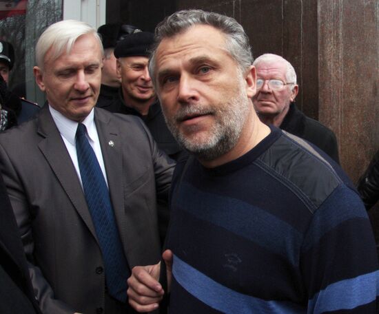 Rally outside Sevastopol city administration