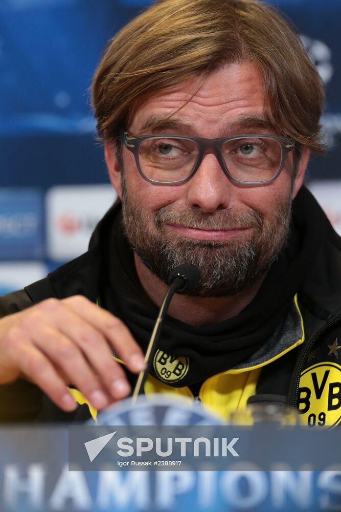 Football. New conference of Borussia Dortmund