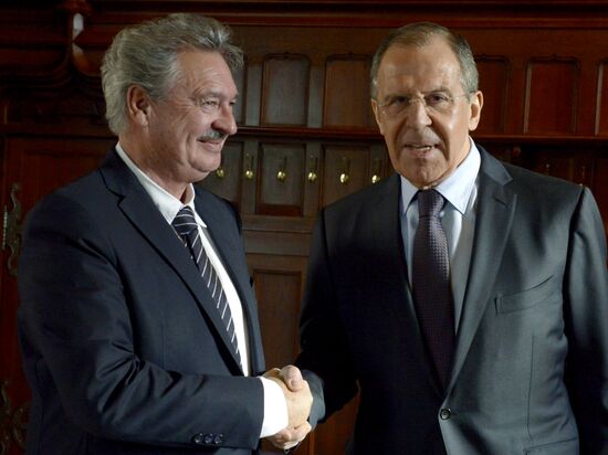 Meeting of Russia's, Luxemburg's foreign ministers