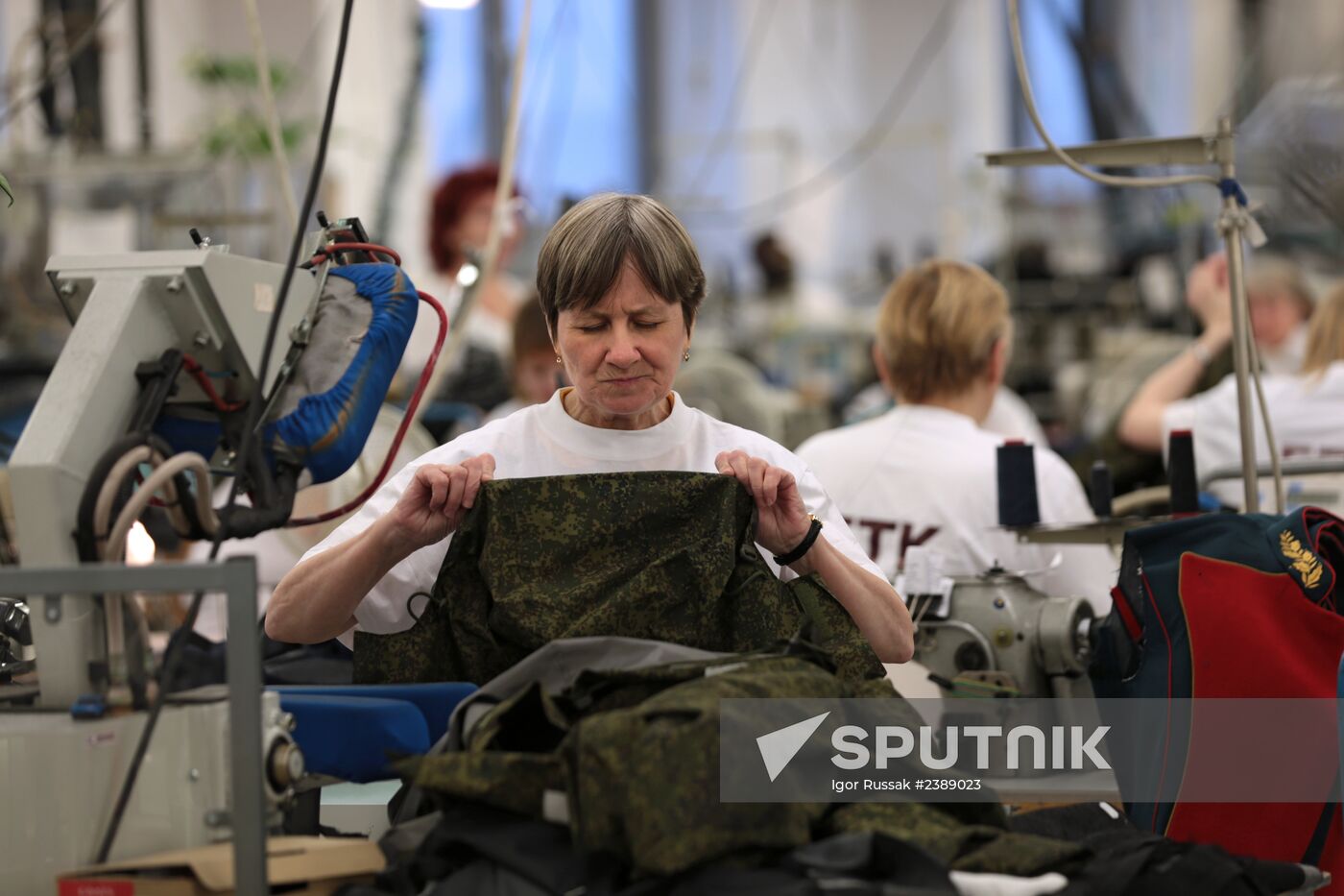 High-tech uniform factory in St. Petersburg