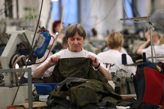 High-tech uniform factory in St. Petersburg