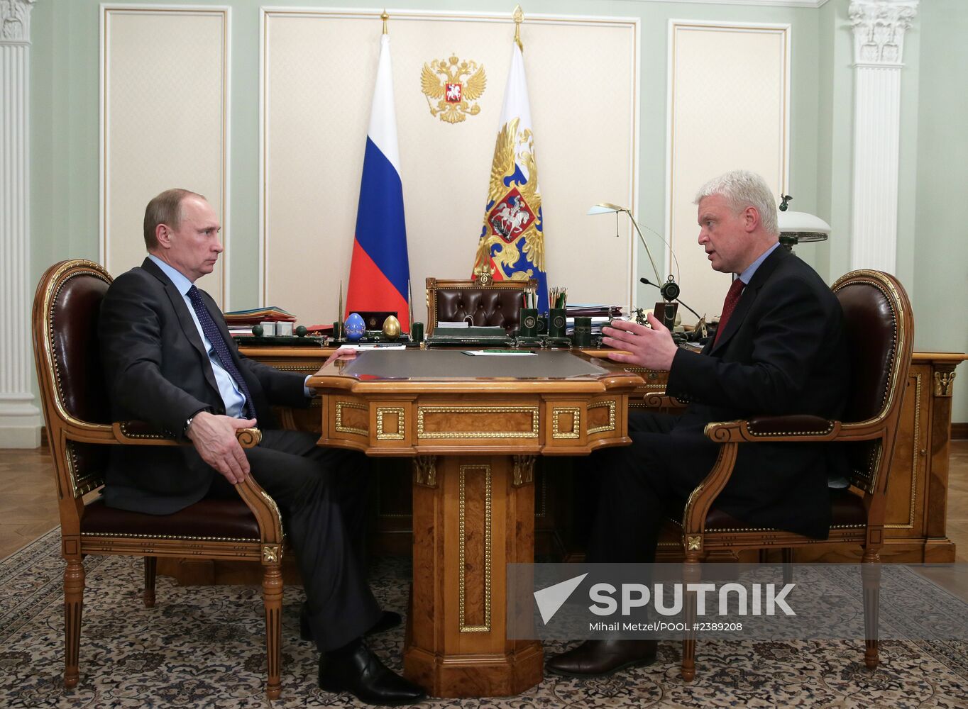 Vladimir Putin meets with Fyodor Andreyev