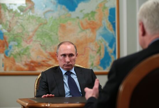 Vladimir Putin meets with Fyodor Andreyev