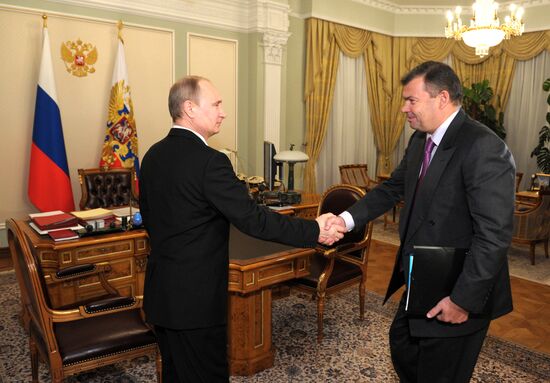 Vladimir Putin meets with Andrei Bokarev