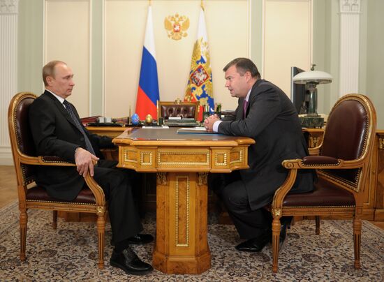 Vladimir Putin meets with Andrei Bokarev