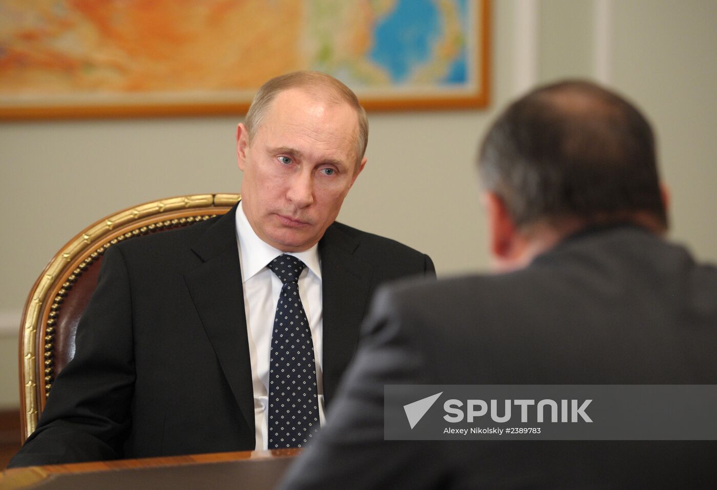 Vladimir Putin meets with Andrei Bokarev