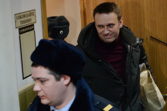 Court considers request for Alexei Navalny's house arrest