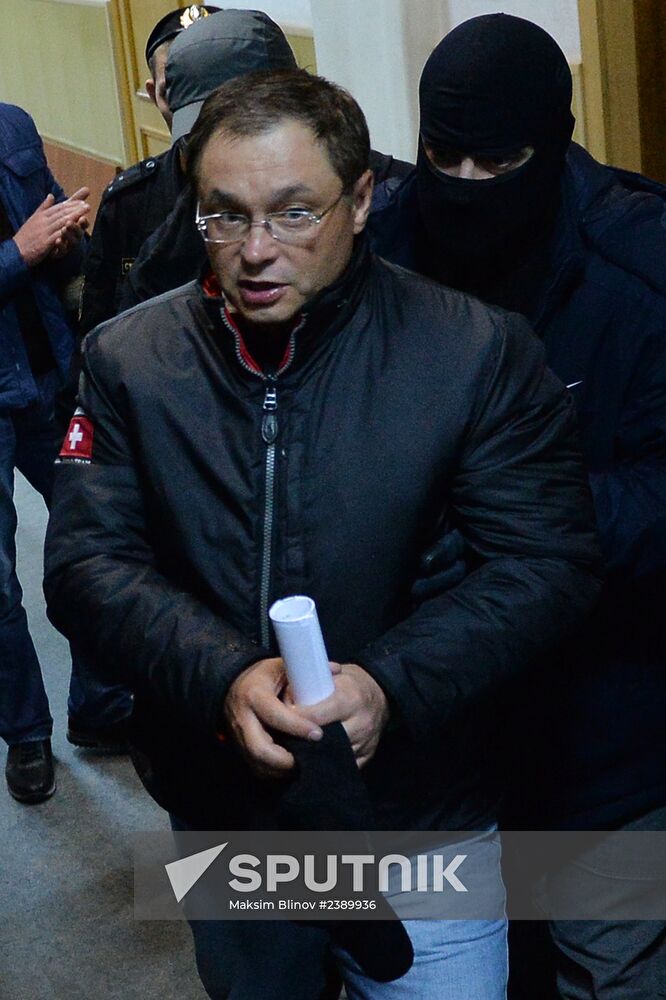 Court considers matter of former senator Gleb Fetisov's arrest