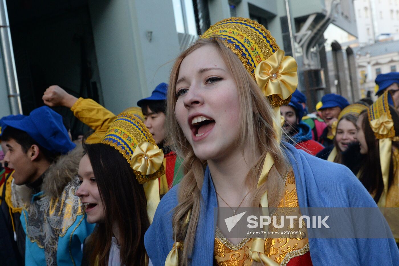 Maslenitsa parade in Moscow