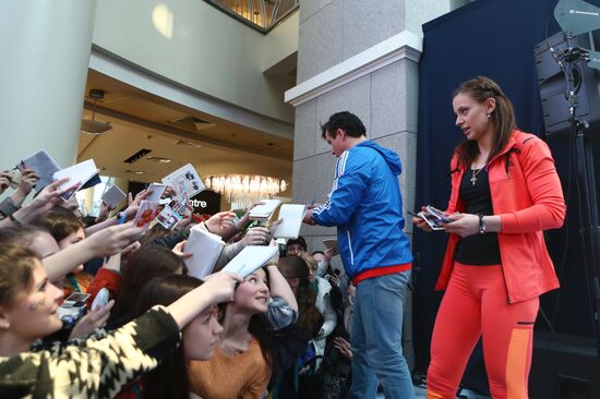 Ceremony honoring winners of 2014 Winter Olympics in Sochi